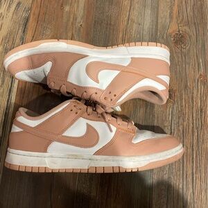 rose whisper  nike dunk low pink women’s 9.5 shoe